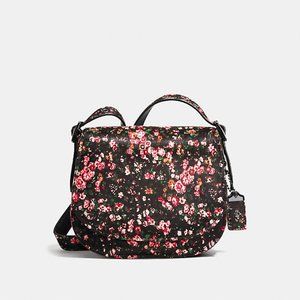 Coach Saddle Bag 23 Printed Haircalf Mountain Bud